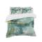 Designart 'Blue Watercolor Impression with Gold' Glam Bedding Set - Duvet Cover & Shams